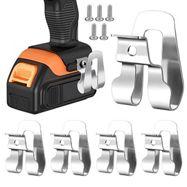 EMVANV 5pcs Drill Belt Clip, Replacement Drill Belt Clip Hook, Drill Clip for Tool for Ryobi and Ri-dgid 18 Volt Tools 633586002 636181001(Size:5pcs)