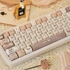 SWDPORT Cute Cat Keycaps Set, 132 Keys Thick PBT Mao