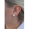 Golf Ball Earrings - Silver