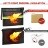 ROLOWAY Fireproof Document Bag (14 x 11 inch) with 5200℉