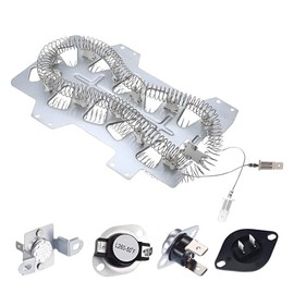DC47-00019A Dryer Heating Element Complete Kit including DC47-00018A thermostat, DC96-00887A thermal fuse, DC47-00016A thermal fuse, DC32-00007A thermistor