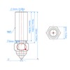 3PCS Hardened Steel Nozzles High Flow Nozzle Kit 3D Printer