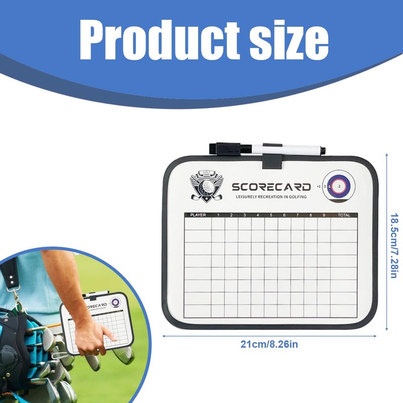IKOPFLN Golf Club Range Chart Card Golf Club Range Estimation