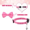 Pack of 2 Cat Collars for Valentine's Day, Kitten Collars,