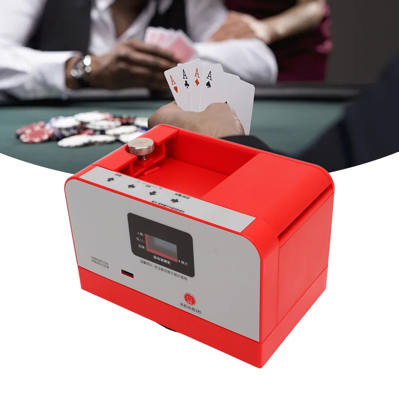 Playing Card Machine Smart Mini Automatic Deck Shuffler Electric Card
