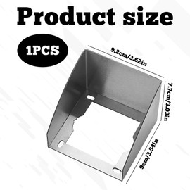Socket Rain Cover Stainless Steel Socket Protection Stainless Steel Outdoor Socket Waterproof Socket Protection Outdoor Waterproof Stainless Steel Rain Cover Outdoor Socket for Bathroom, Toilet,