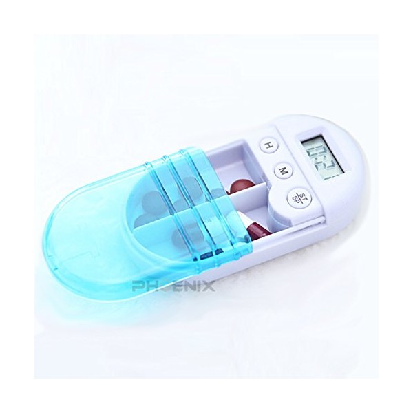 Medicine Supplement, Portable, Going Out, Travel, Forget to Drink Prevention, Timer, Alarm, Pill Case, 1 Piece