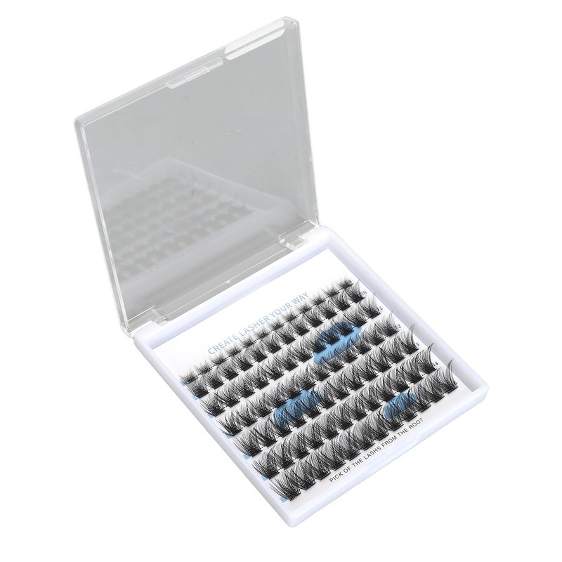 84 Clusters Individual Eyelash Extensions 8/10/12/14/16mm D Curl Fluffy Eyelash
