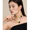 ROWNYEON CM185 Foundation Brush, Thin, Diagonal Type, Ultra Fine, Desert