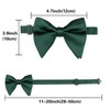 Alizeal Men's Pre-Tied Bow Tie Classic Plain for Wedding Party
