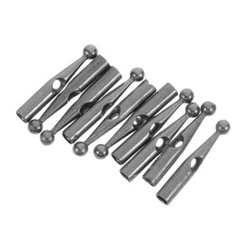 YARNOW 10 PCS Umbrella Beads Accessories Umbrella Tails Replacement End Caps Replacement Umbrella Ties Umbrella Repair Accessories Replacement Ties Umbrella Tip Beads Black Metal