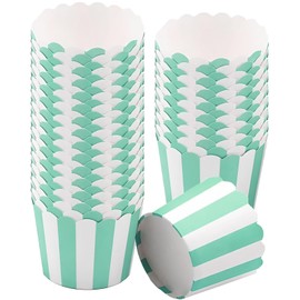Muffin Paper Cups, Pack of 50 Mini Muffin Cases Paper Muffin Cases Baking Cups Cupcake Wrapper for Party Birthday Wedding (Green)