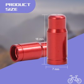JNNJ Set of 4 valve caps, valve cover, car tyres, valve cover, car valve, bicycle valve caps, car tyre valve, car valve caps, aluminium alloy (red)