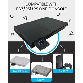 Guilekeys PSxMemCard Game Memory Card Compatible with PS2/PS1/PS One Console, 8GB MicroSD Card Include, Supports Firmware Upgrade, Unlimited Storage and Sd2psXtd, High Speed
