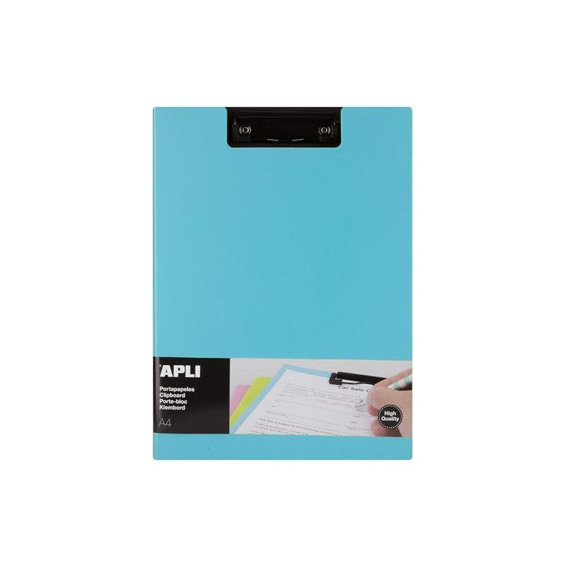 APLI 17206 Clipboard with Flap Premium Blue A4