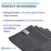 ELEXACLEAN Window Cloth, Streak-Free, Microfibre Window Cleaning Cloths (Pack of