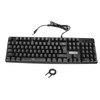 Mechanical Gaming Keyboard Wired RGB Backlit 104 Keys ABS Blue