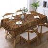 DANSICUINI Tribal Rectangle Tablecloth Boho Bamboo Table Cloth Prehistoric Eastern