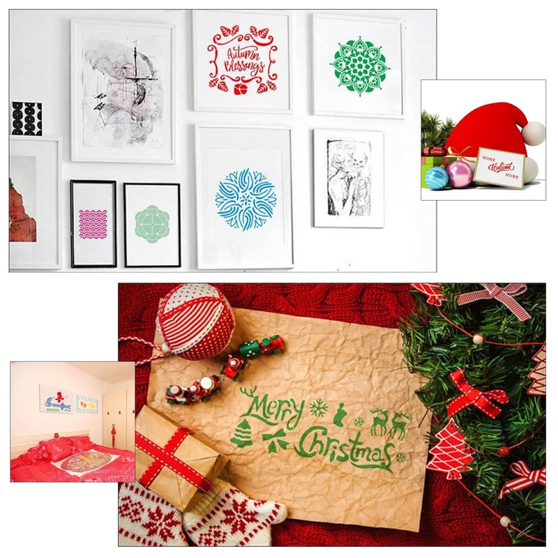 HTTDSLF Pack of 36 Letter Stencils, Stencils Letters Painting Stencils