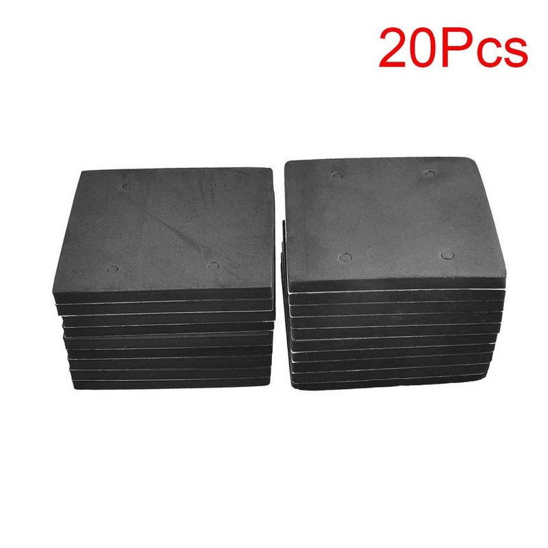 LDEXIN 20 Pcs Rectangle Adhesive Foam Sander Back Mat Replacement