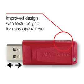 Verbatim 4GB Store 'n' Go USB Flash Drive - PC / Mac Compatible - 3pk - Red, Green, Blue