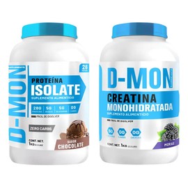 Suplemento en polvo D-MON sabor Chocolate - Moras x 2kg pack 2 un