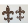 Deluxe Fleur De Lis Bathrobe Hooks (11 1/2") / Emblem