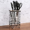 LINFIDITE Knife Block Holder Universal Kitchen Knife Organizer Storage Stand