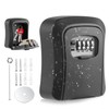 AOAOJIAO Wall-Mounted Key Safe with Number Code, Waterproof Key Box,