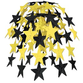 Star Cascade (black & gold) Party Accessory  (1 count) (1/Pkg)