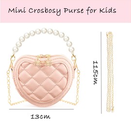 BTHRORO Handbags Children's Princess Mini Bag Cute Crossbody Purse Shoulder Bag for Children Girls, red