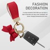 leechio Bow Keychain, Cute Keychain, Glittering Leather Car Wallet Keychain