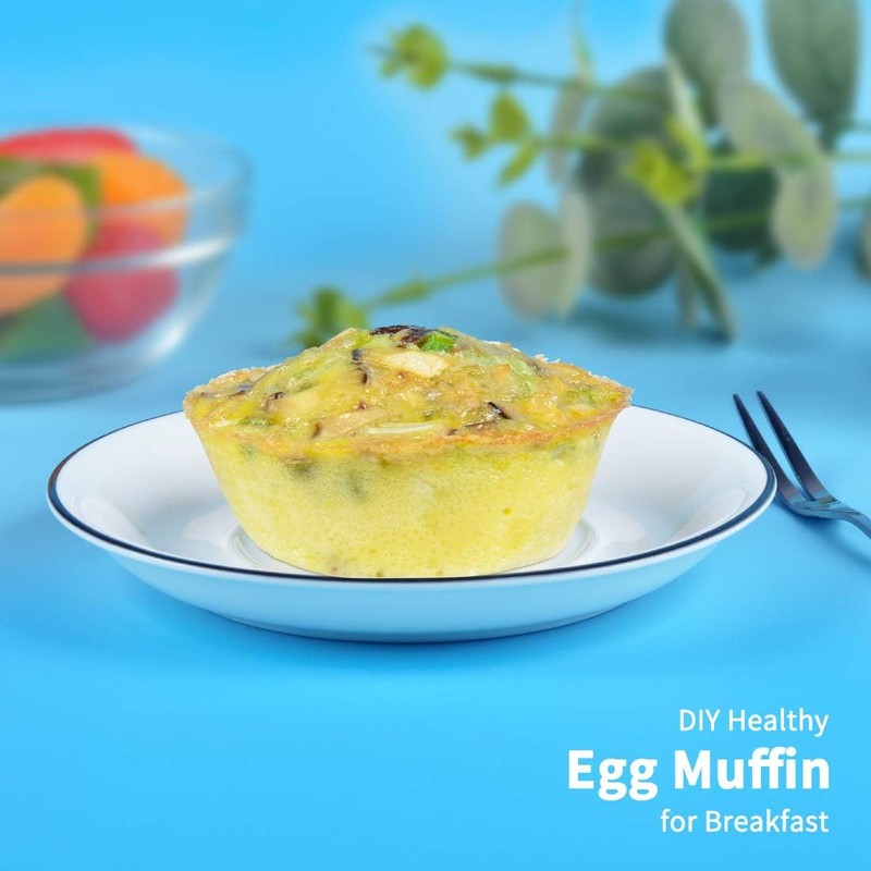 CAKETIME 12 Cups Silicone Muffin Pan - Nonstick Cupcake Pan