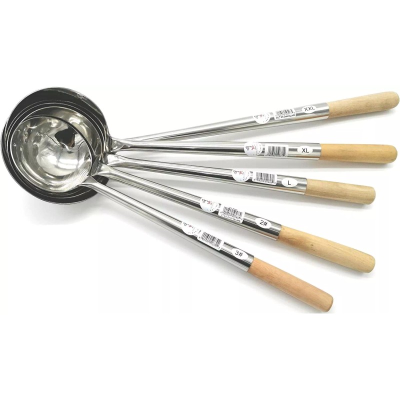iPro Kitchenware 8 oz Chinese Cooking Ladle *(Width: 4-1/2" x