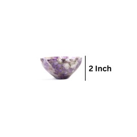 Prajet Handmane-Altarschale aus natürlichem Kristall, Reinigung, Meditation, spirituelles und aufladendes Kristalldekor, Geschenk, aufmerksames Geschenk für Wellness, wertvolles Geschenk (Amethyst)
