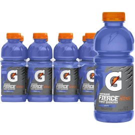 Gatorade Thirst Quencher Artificial, Fierce Grape Sports Drinks,20 Fl Oz (8Pack