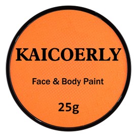 Orange Water Based Face Body Paint Stick, Waterproof Cream Light Blue Body Painting for Adults Teens, Non-toxic Full-coverage Face Painting Halloween Corpse Bride SFX Cosplay Carnival