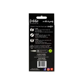 Loddie Doddie Liquid Chalk Markers - Pack of 4 Chalk Pens - Perfect for Chalkboards, Blackboards, Windows, Glass, Bistro | 6mm Reversible Bullet & Chisel Tip Erasable Ink (Bright White)