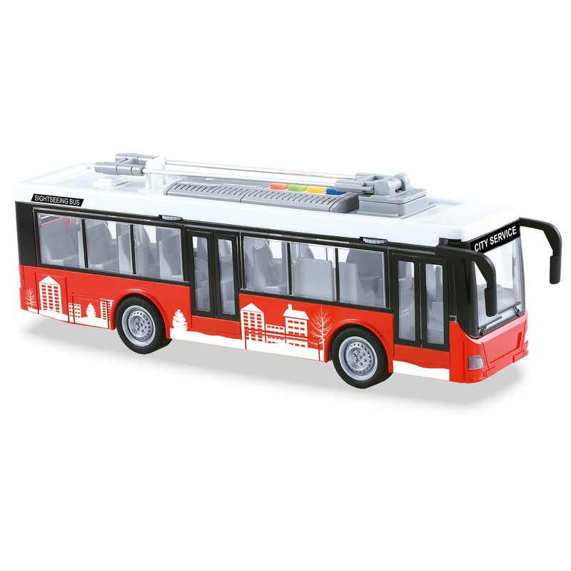 Mondo Motors 51238 Friction Bus City Service with Pull Back