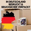 Pizzaesser Tasse Geschenk Katze isst Pizza im Weltall Lustig (Weiß)