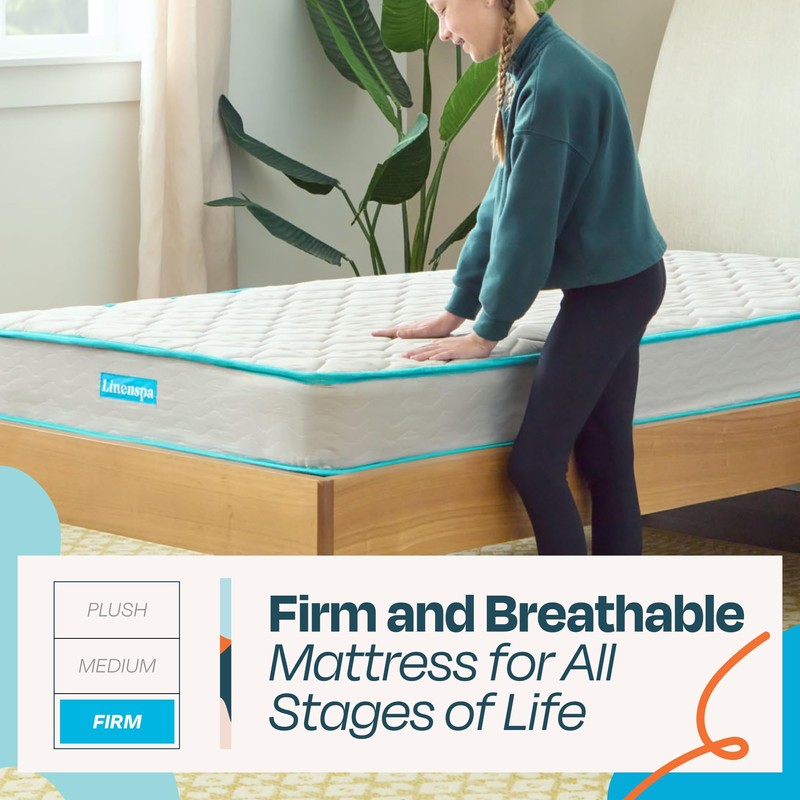 Linenspa 6 Inch Mattress - Firm Feel - Bonnell Spring