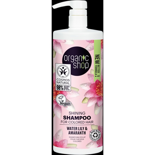 Organic Shop Water Lily & Amaranth Shining Shampoo, 1 l