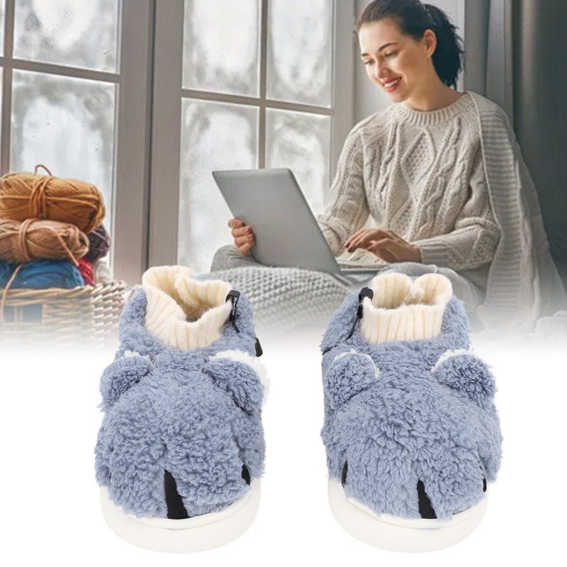 Electric Heated Slipper Soft Comfortable Warm Plush USB Heated Slipper