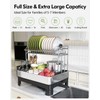 Extra Large Two Tier Stainless Steel Dish Drainer Drying Rack