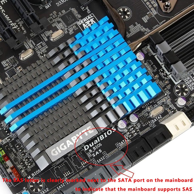 ECKDZMY SFF-8482 29Pin SAS to SATA Adapter SAS Hard Disk