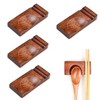 Coollooda Chopsticks Rest, Stylish, Set of 4, Cutlery Rest, Chopstick
