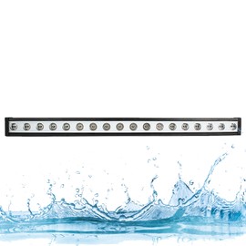 SHEHDS Wall Wash Light Bar/Strip IP65 Waterproof LED 18x12W RGBW 4IN1 Stage Light Bar 40° Beam Angle Aluminum Shell Outdoor DMX512 Horse Race Strobe DJ Lights Bar/Strip for Party Disco