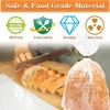 Clear Bread Bags with Ties, 30 Reusable Plastic Bags for