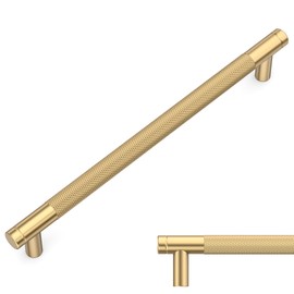 Amerdeco 10 Pack Champagne Bronze Cabinet Pulls 7.5 Inch(192mm) Hole Center Drawer Pulls Cabinet Hardware Kitchen Cabinet Handles for Bathroom ZH0031