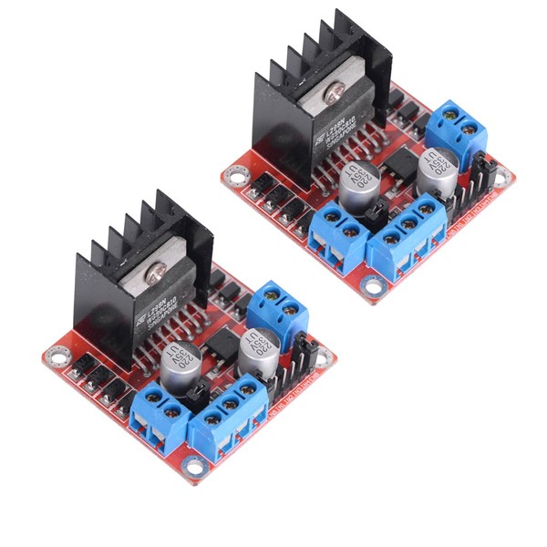 VKLSVAN 2 PCS L298N Motor DC Stepper Motor Driver Controller